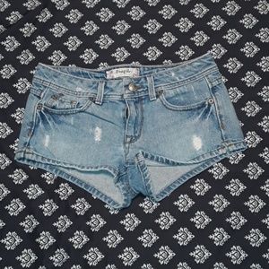 Medium Washed Distressed Shorts